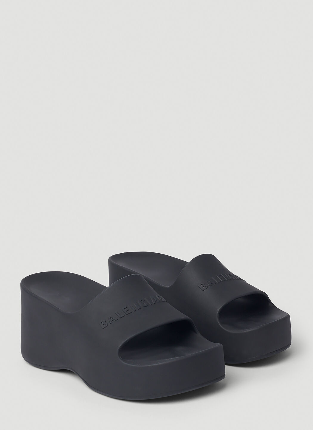 Balenciaga Rise Leather Platform Sandals  Beige  ShopStyle